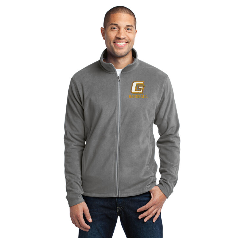 G Baseball Embroidered Full Zip Microfleece Jacket Thumbnail